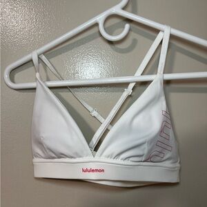 lululemon athletica White Strappy Triangle Bralette-Size 6